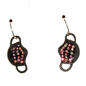 Face Mask Crystal Bling Earrings